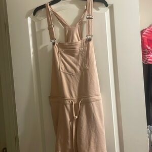 Pink short overalls never own size large